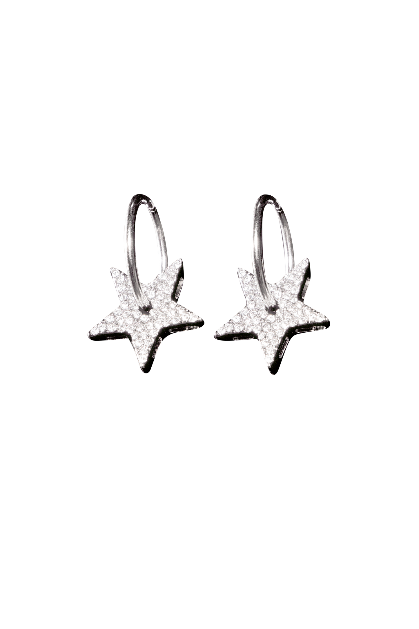 STAR HOOP EARRINGS