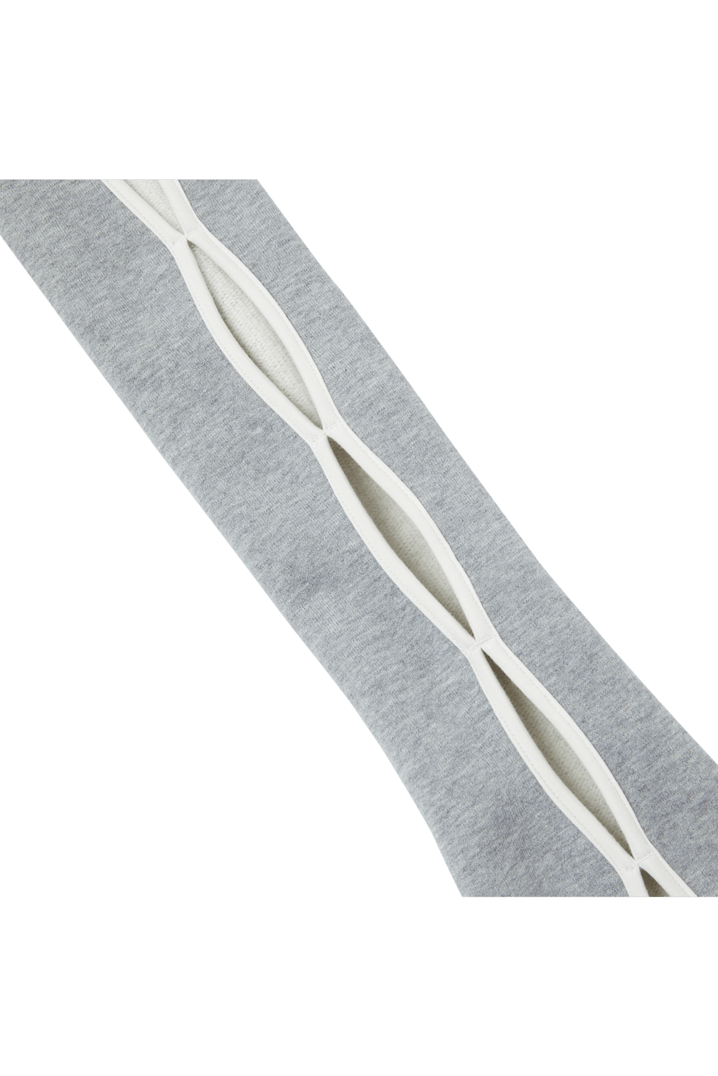 GRAY CROPPED HOODIE - OHTNYC