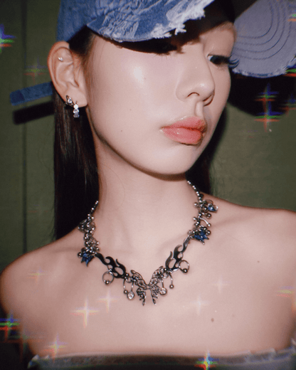 88RISING x OHT PIERCED BUTTERFLY NECKLACE (Early Access) - OHTNYC