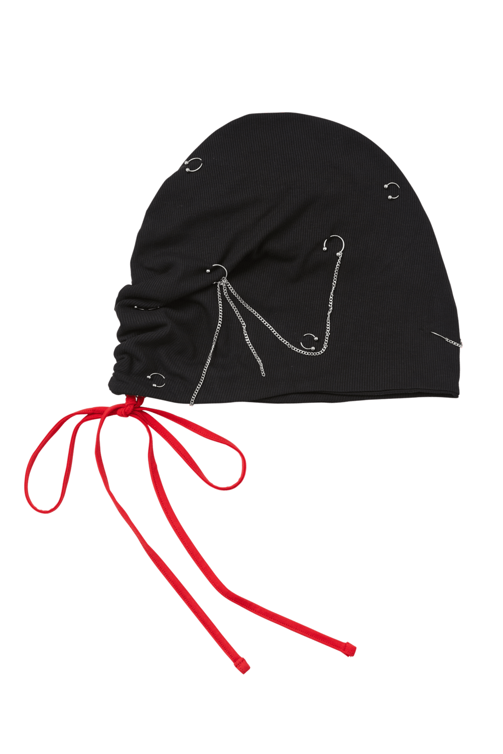 Black Pierced Slouch Beanie | NERDY x OHT – OHTNYC Black Pierced Slouch Beanie | NERDY x OHT – OHTNYC