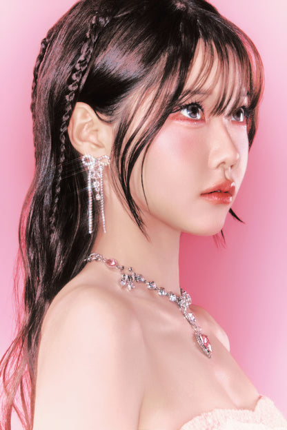 RIBBON BUTTERFLY DROP EARRINGS