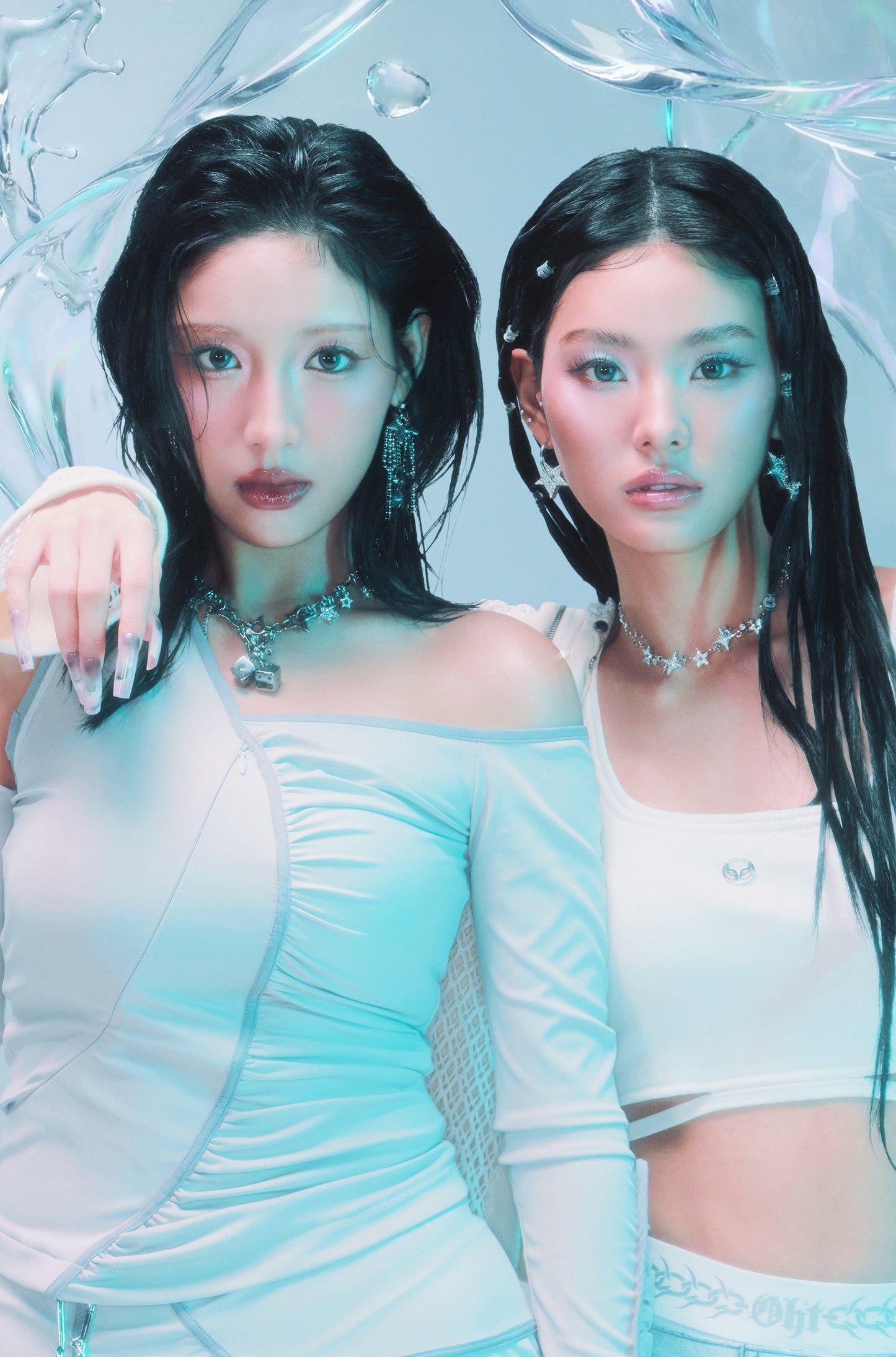 STAR RIBBON DROP EARRINGS