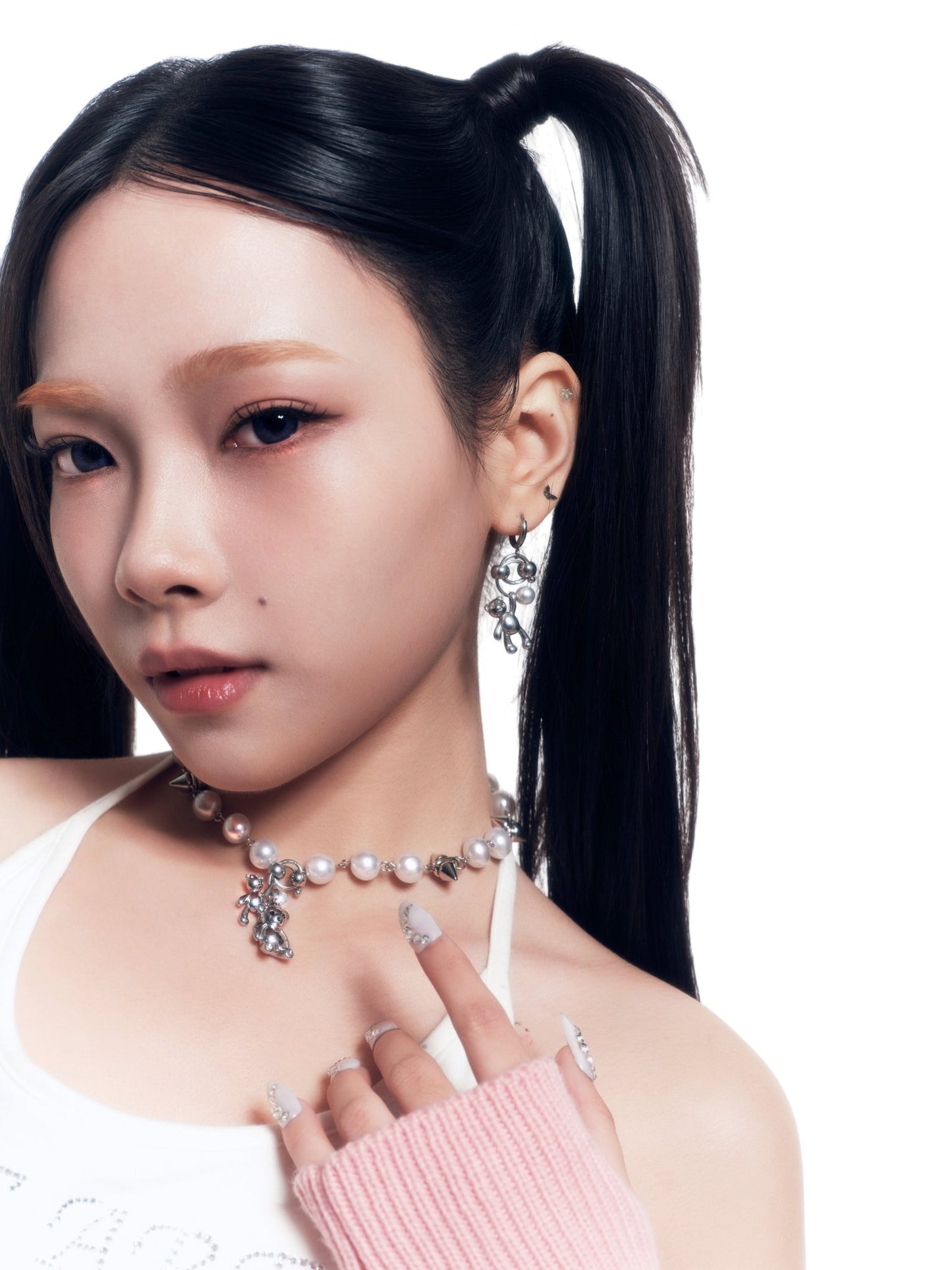 BEAR PEARL DROP EARRINGS - OHTNYC