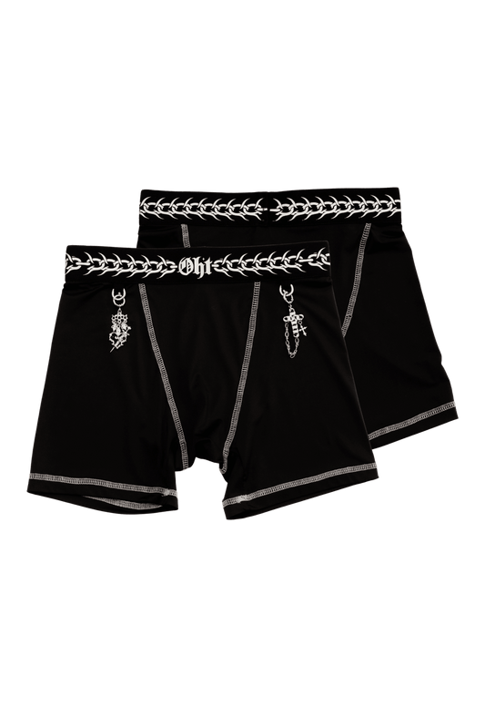BLACK CUSTOMIZABLE BOXERS - OHTNYC
