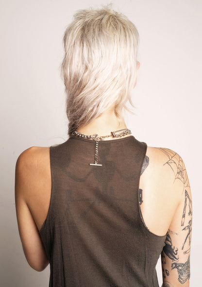 CRYSTAL CROSS NECKLACE - OHTNYC