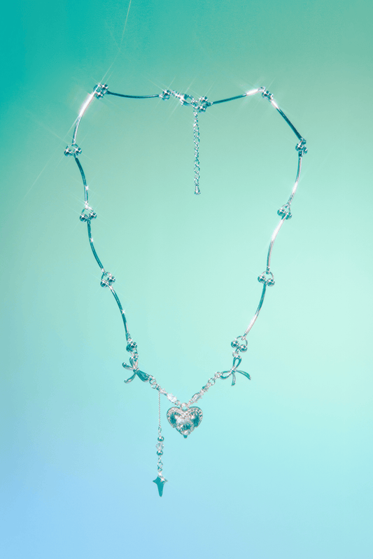 HEART & BOW NECKLACE - OHTNYC