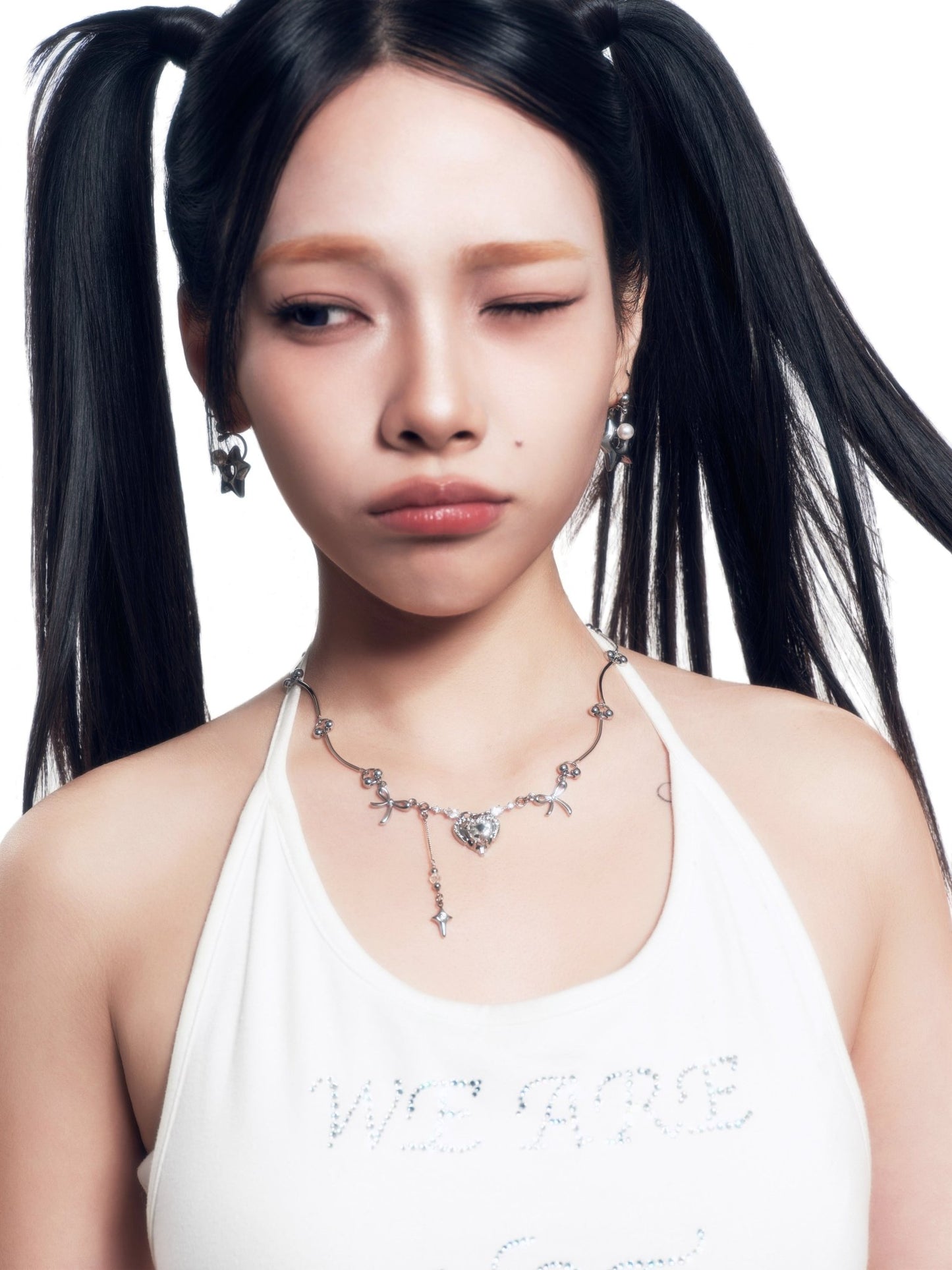 HEART & BOW NECKLACE - OHTNYC