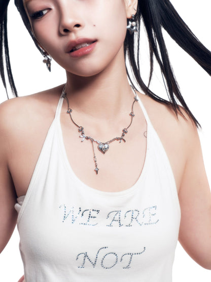 HEART & BOW NECKLACE - OHTNYC