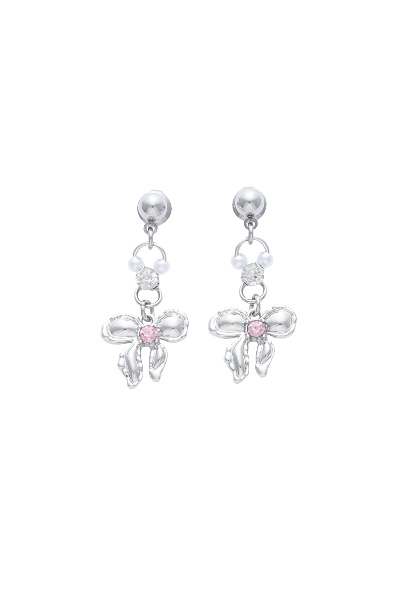 LOVE BOW DROP EARRINGS