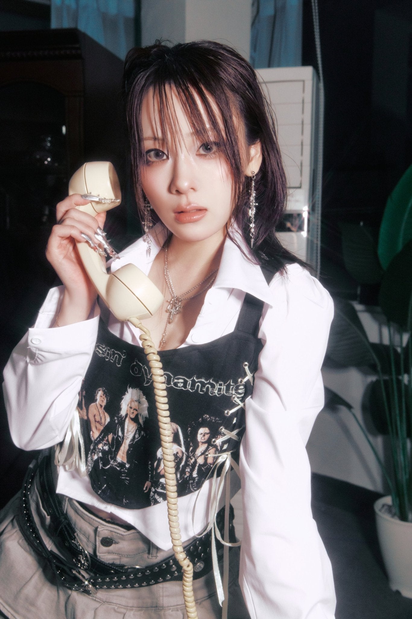 MULTI CROSS PEARL EARRINGS - OHTNYC