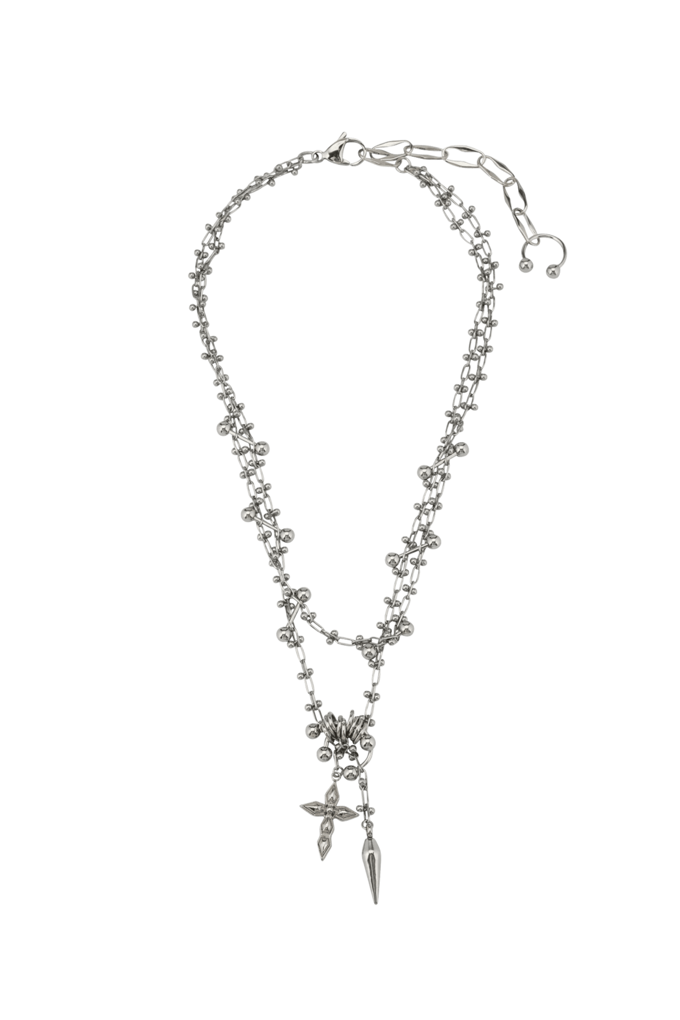 PIERCED SPIKE NECKLACE - OHTNYC