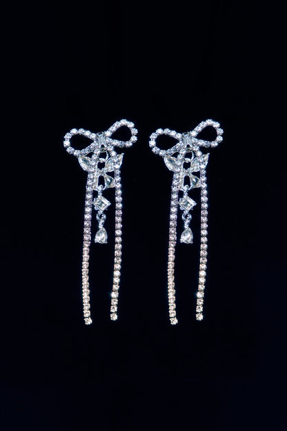 RIBBON BUTTERFLY DROP EARRINGS - OHTNYC