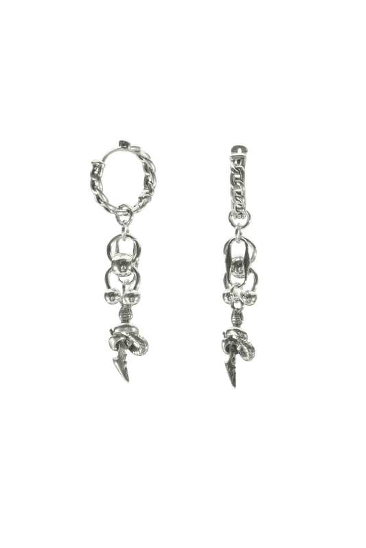 SNAKE HOOP EARRINGS - OHTNYC