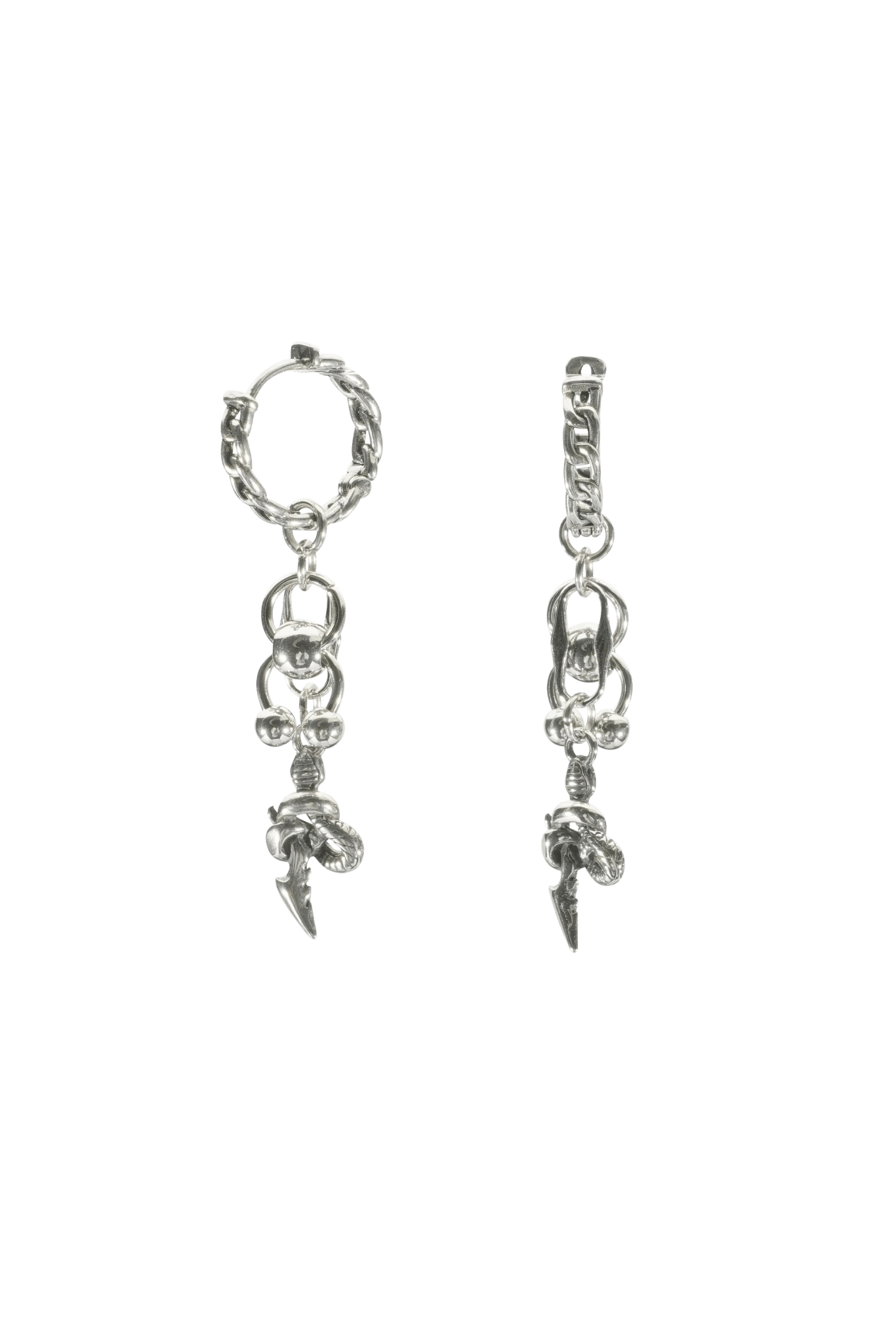 SNAKE HOOP EARRINGS