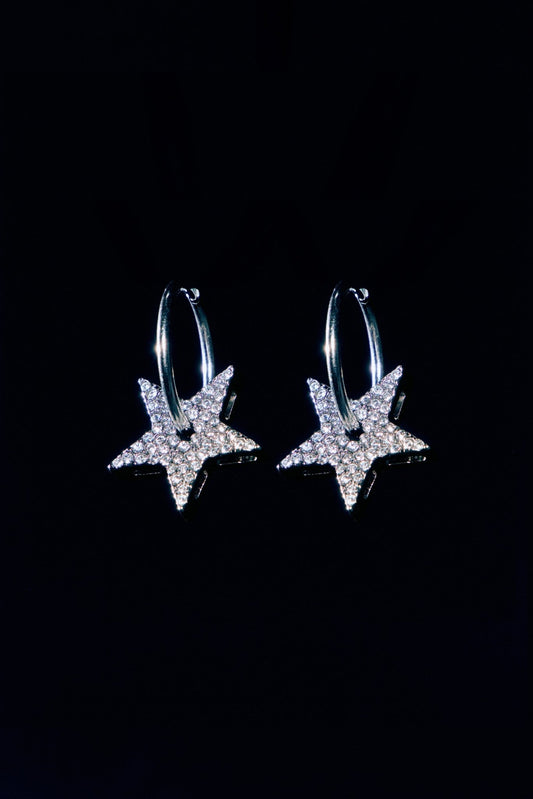 STAR HOOP EARRINGS - OHTNYC