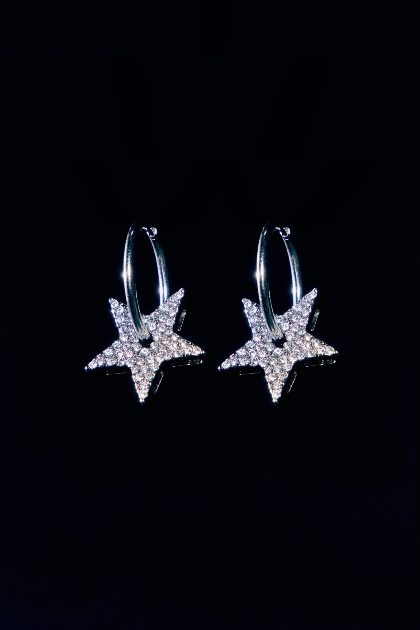 STAR HOOP EARRINGS