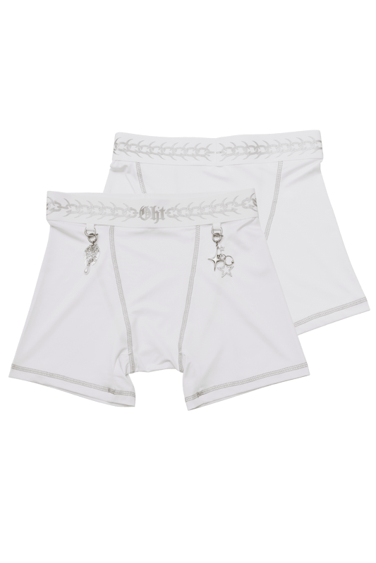 WHITE CUSTOMIZABLE BOXERS - OHTNYC