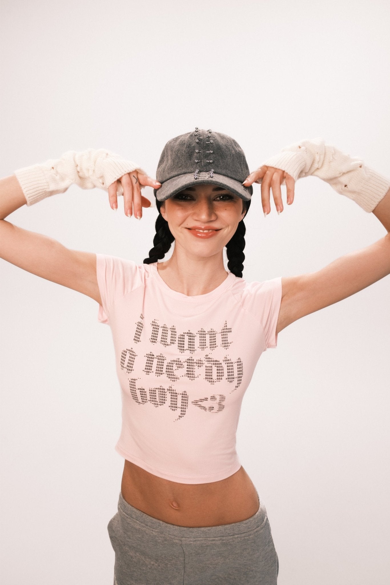 BABY PINK NERDY BABY TEE - OHTNYC